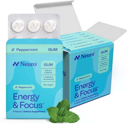 Neuro Energy & Focus Gum, 54 Count